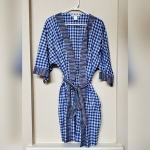 Noonday Gingham Robe.  Size XS/S